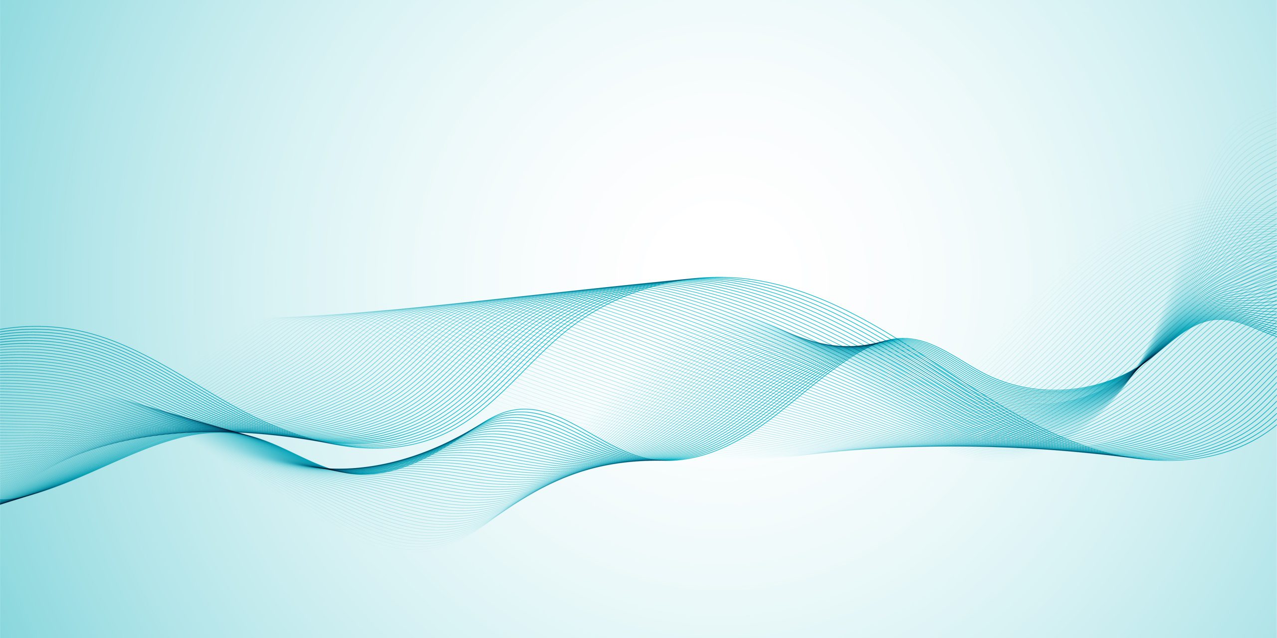 Banner with flowing waves design